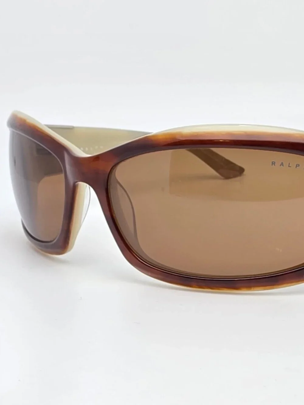 Ralph Lauren RA5004 53573 Tortoise on Green Frame Brown Lens Sunglasses 60mm